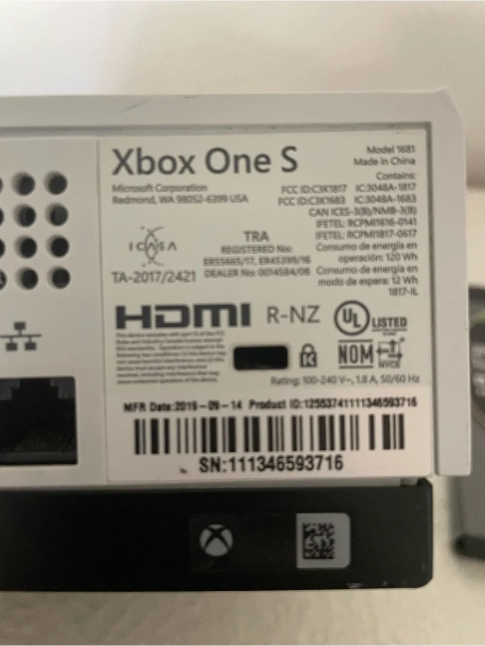 Microsoft Xbox One S 500GB Console & Games Bundle Tested Working